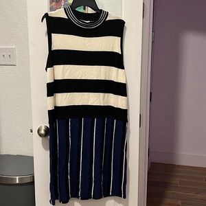 Lou Gray French Terry striped dress-so flattering and stretchy!